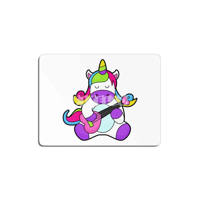 Unicorn as Musician with Guitar MDF Tablo