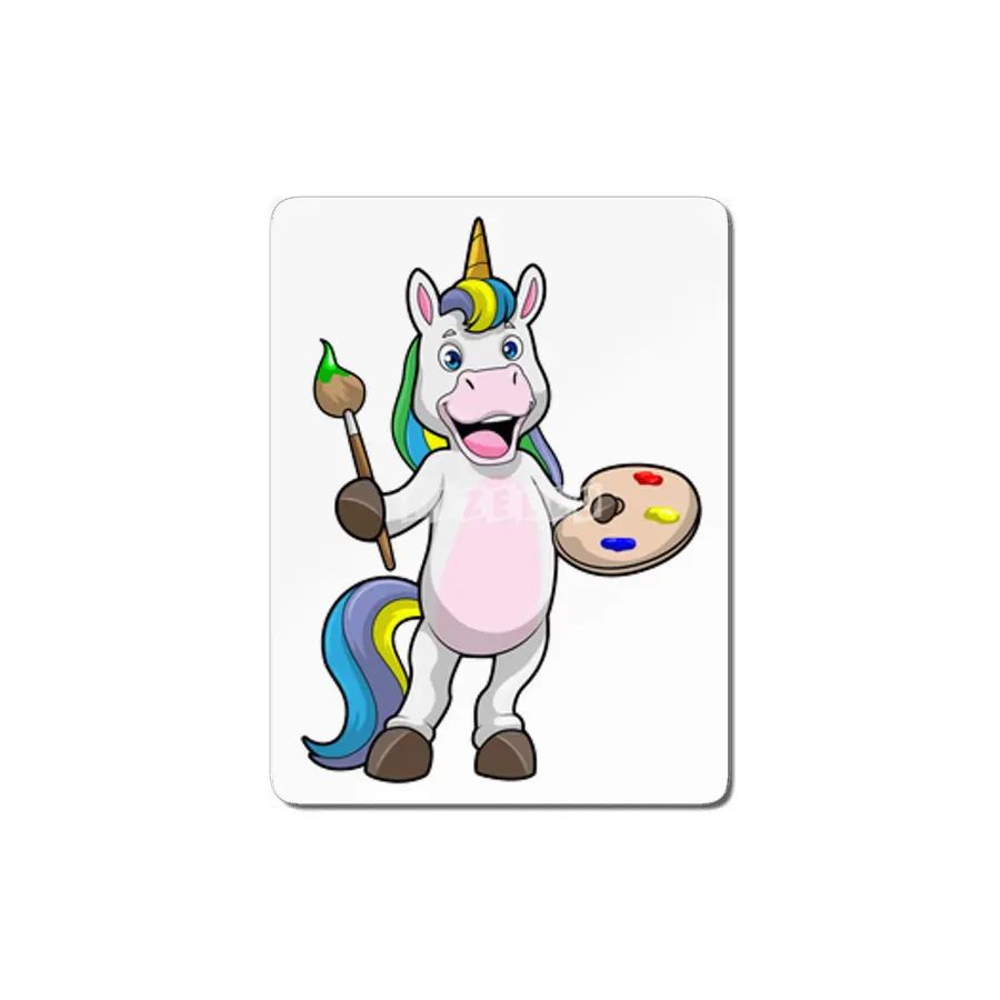 Unicorn at Painting with Brush & Colour MDF Tablo