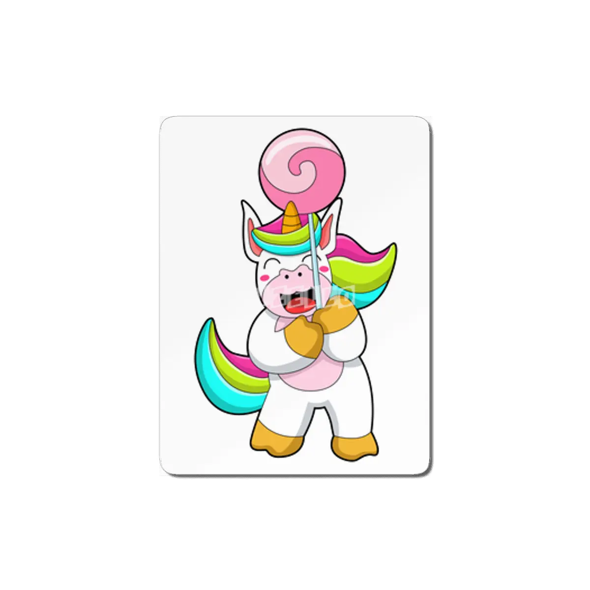 Unicorn with Lollipop MDF Tablo