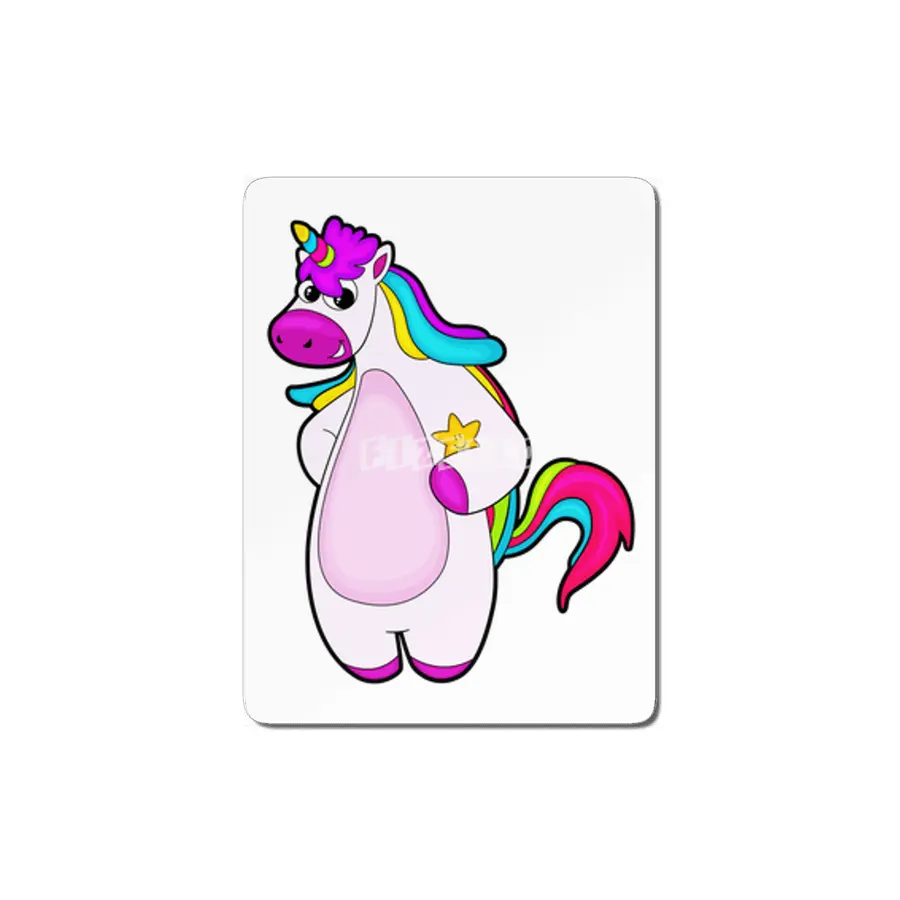 Unicorn with Star MDF Tablo