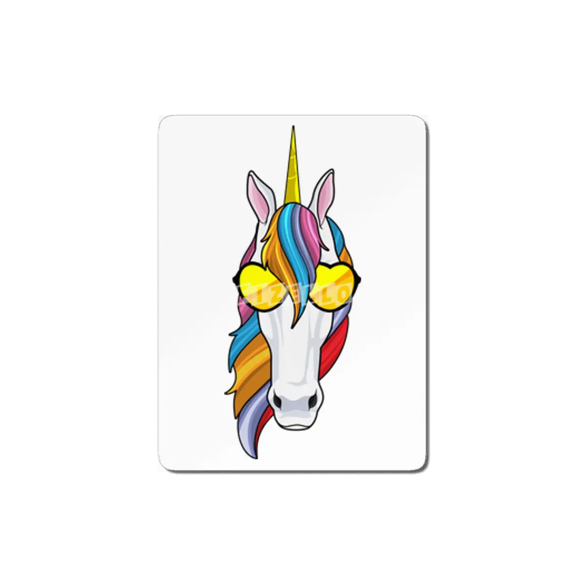 Unicorn with Sunglasses MDF Tablo