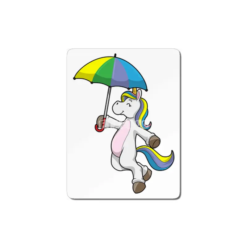 Unicorn with Umbrella MDF Tablo