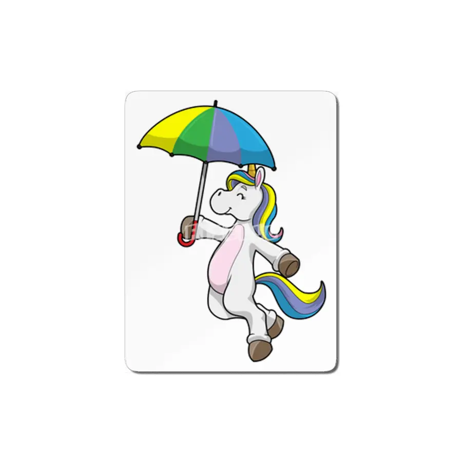 Unicorn with Umbrella MDF Tablo