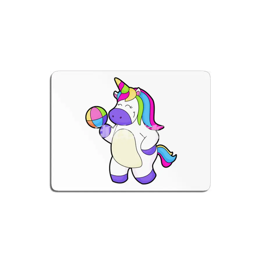 Unicorn with Volleyball MDF Tablo