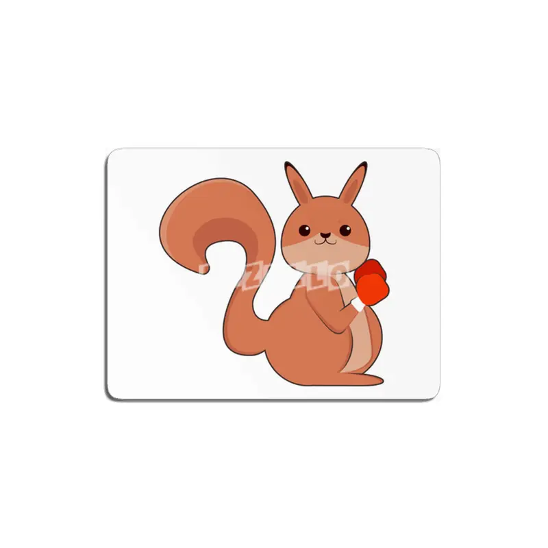 Squirrel as Boxer with Boxing gloves MDF Tablo