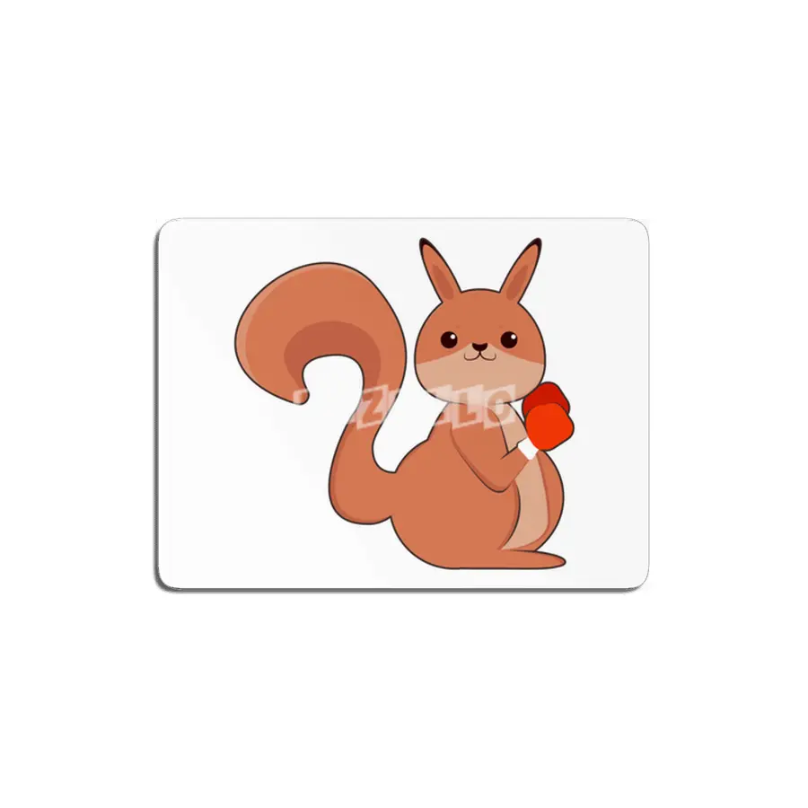 Squirrel as Boxer with Boxing gloves MDF Tablo