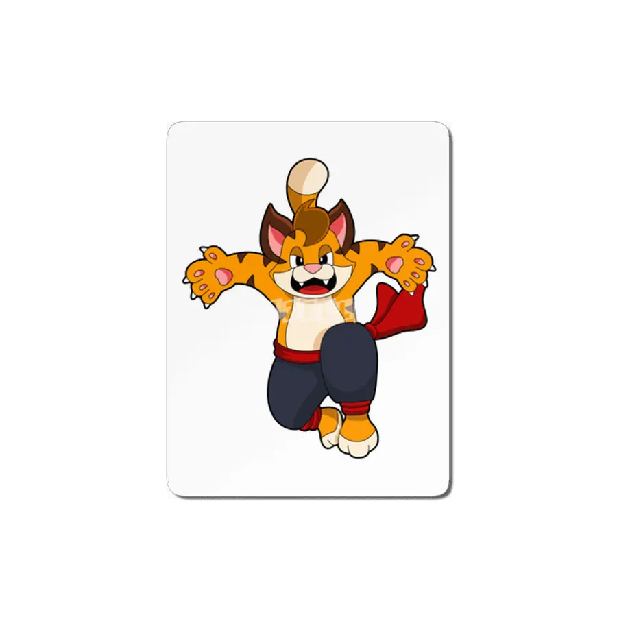 Tiger at Martial arts Karate MDF Tablo