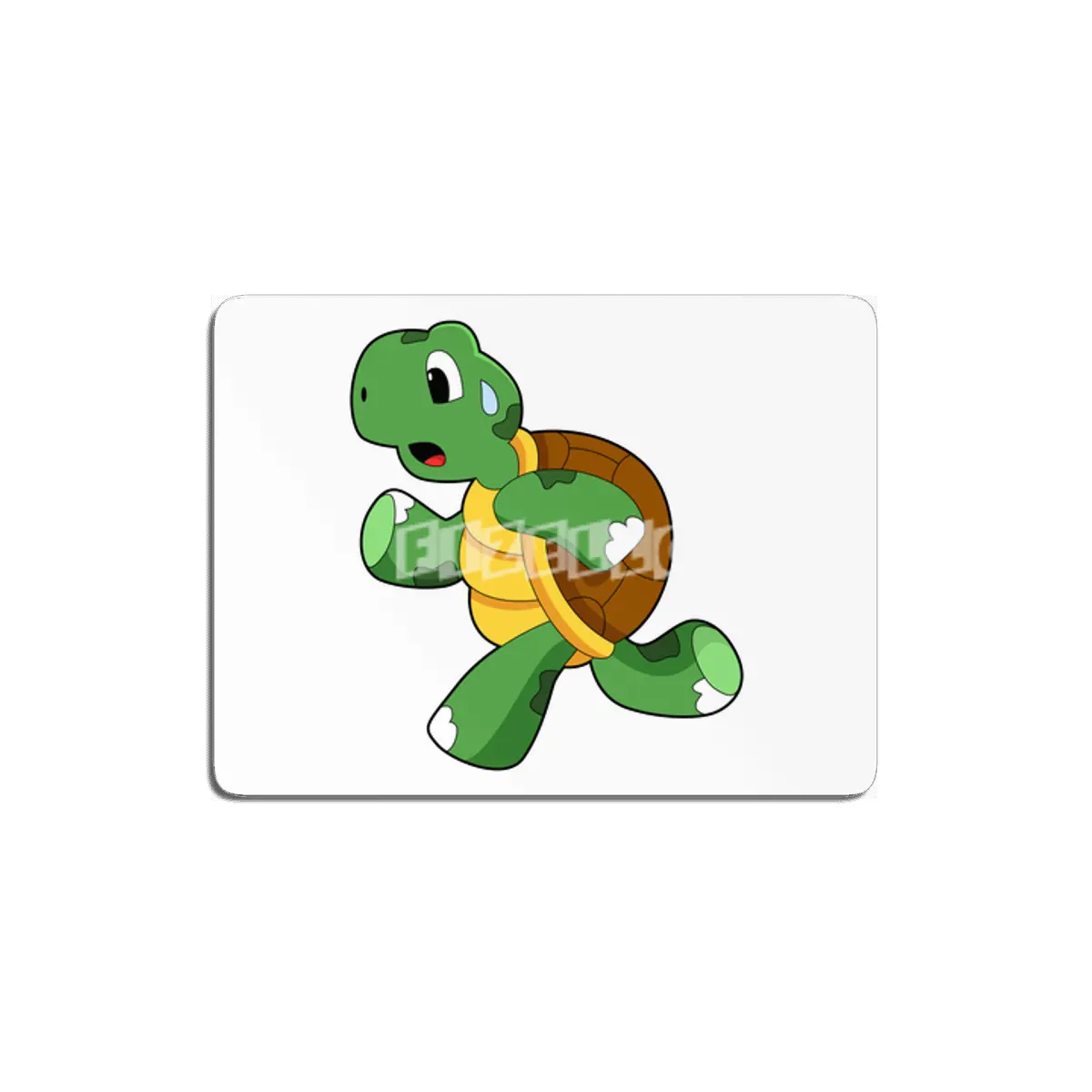 Turtle as Jogger at Running MDF Tablo