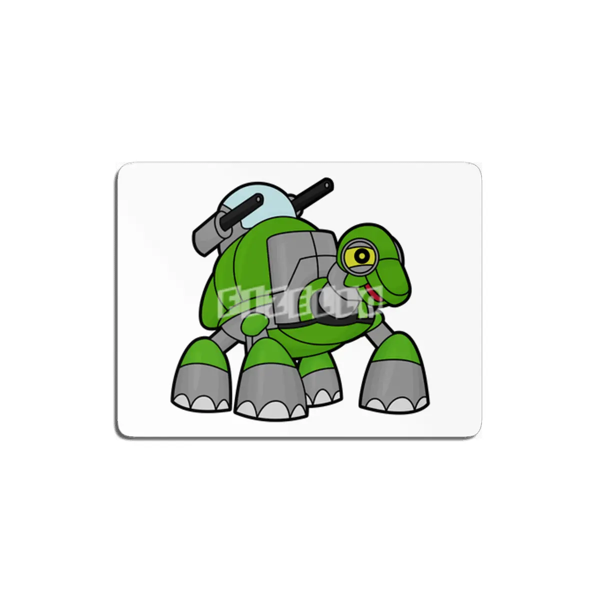 Turtle as Robot with Cannons MDF Tablo