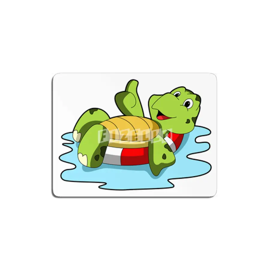 Turtle at Swimming in Water MDF Tablo