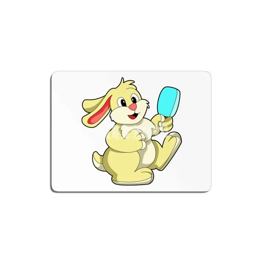 Rabbit with Popsicle MDF Tablo