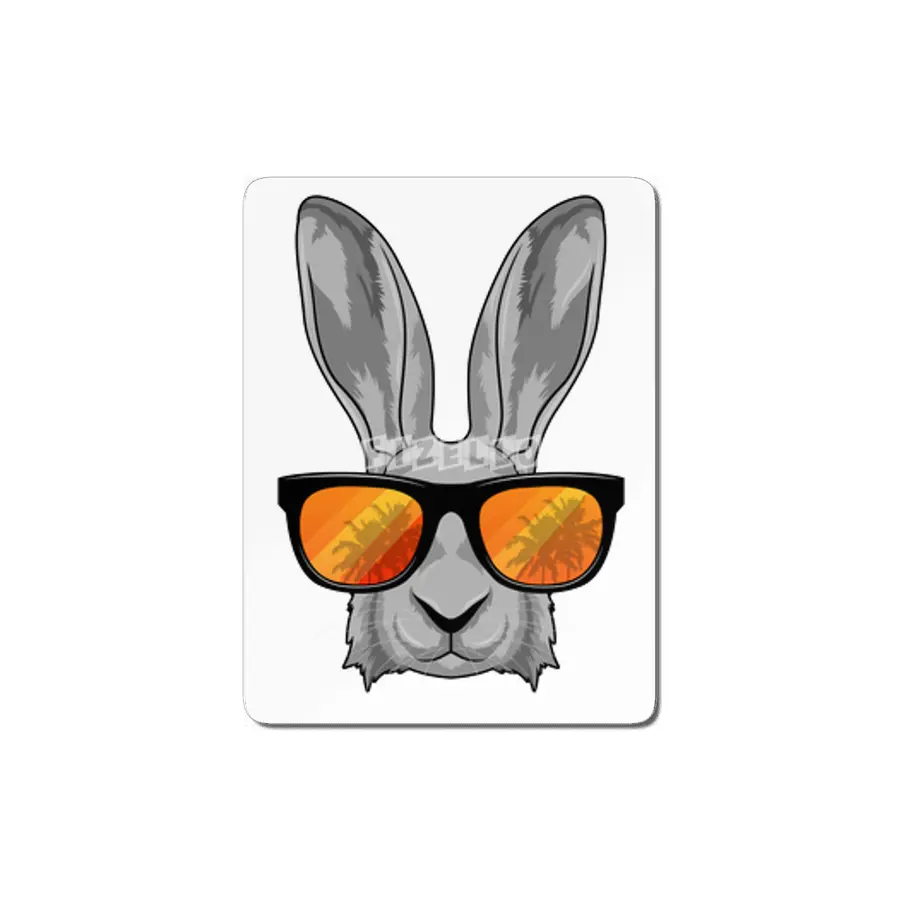 Rabbit with Sunglasses MDF Tablo
