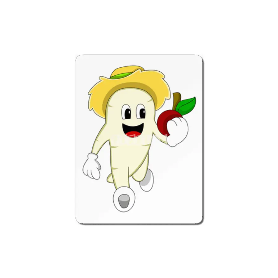 Radish as Farmer with Fruit MDF Tablo