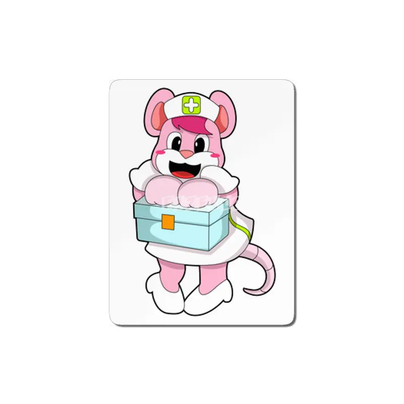 Rat as Nurse with Box MDF Tablo