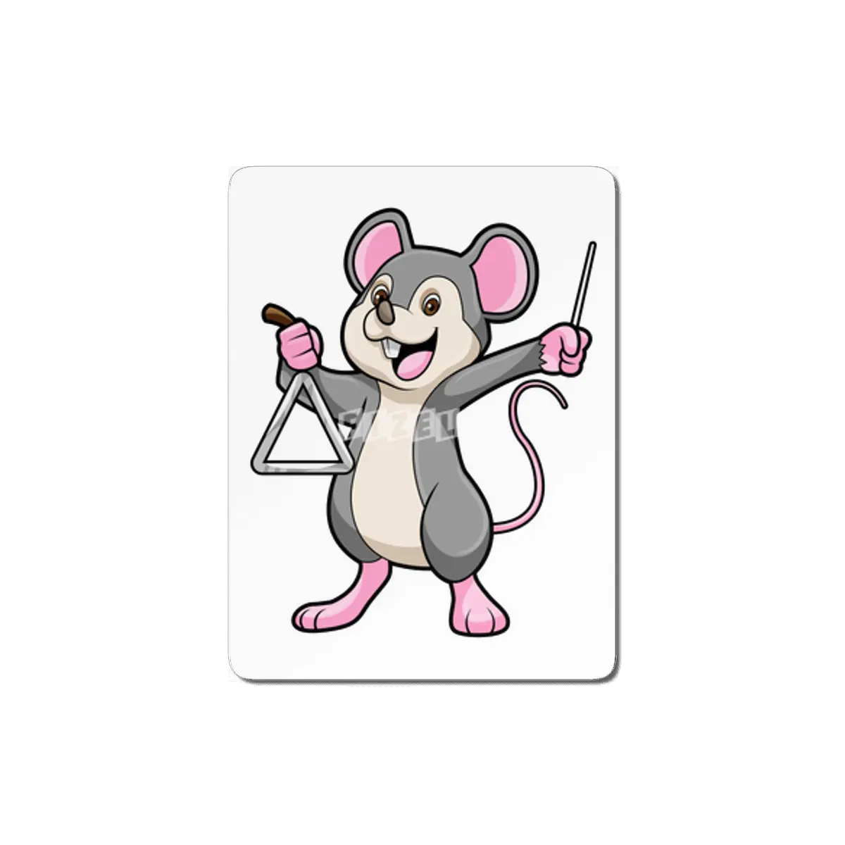 Rat at Music with Triangle MDF Tablo