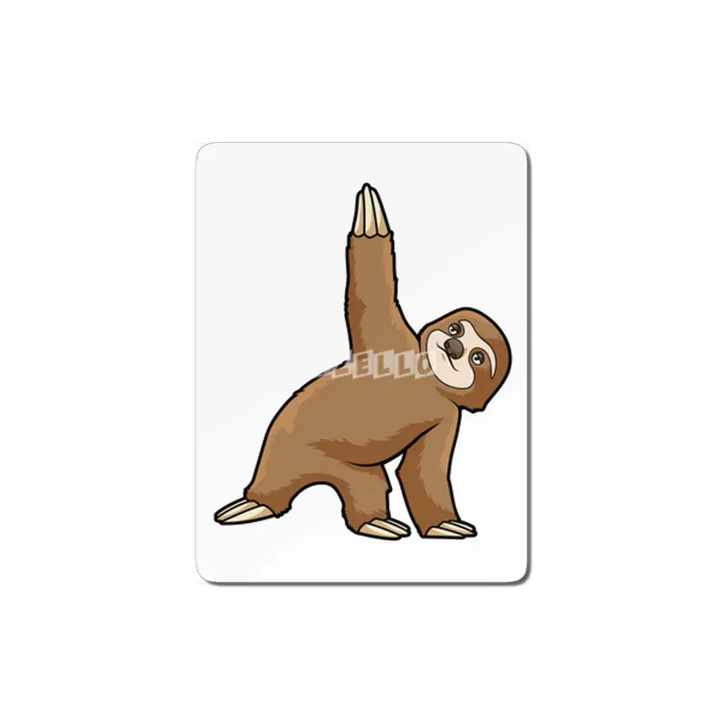Sloth at Yoga Stretching exercises Legs MDF Tablo