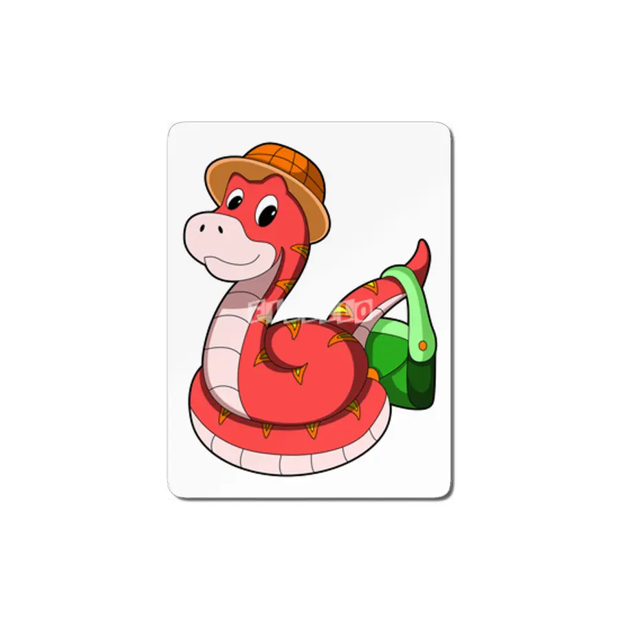 Snake with Purse & Hat MDF Tablo
