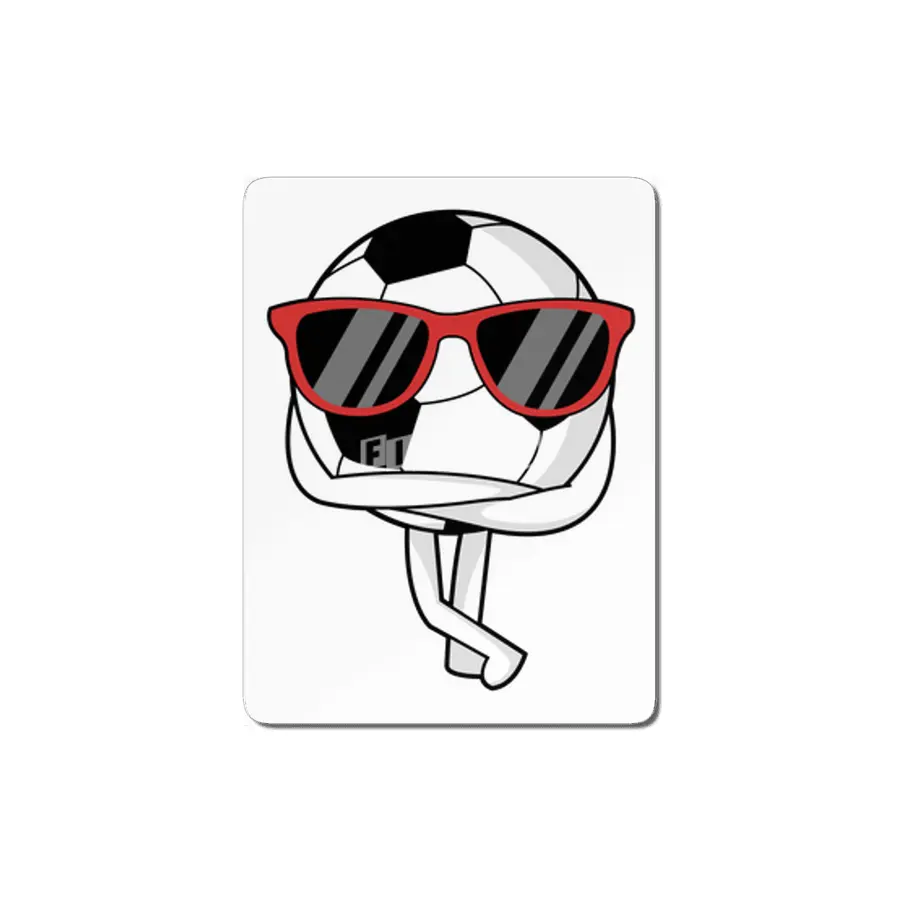 Soccer player with Sunglasses at Soccer MDF Tablo