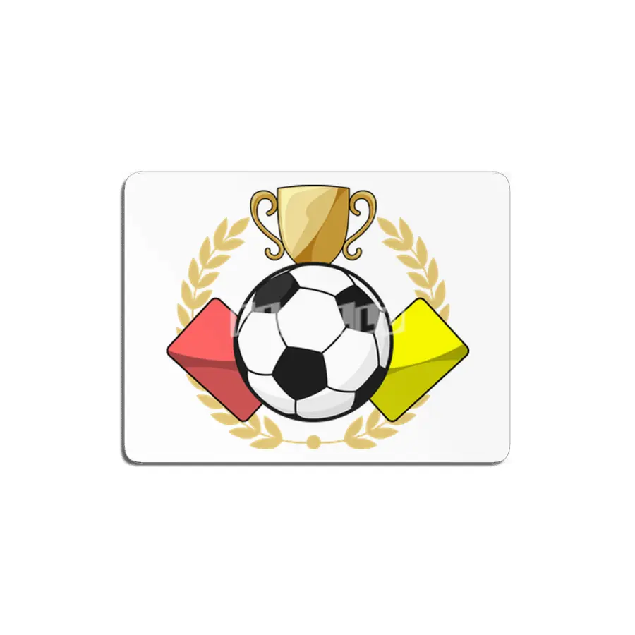 Soccer red & yellow card Trophy MDF Tablo