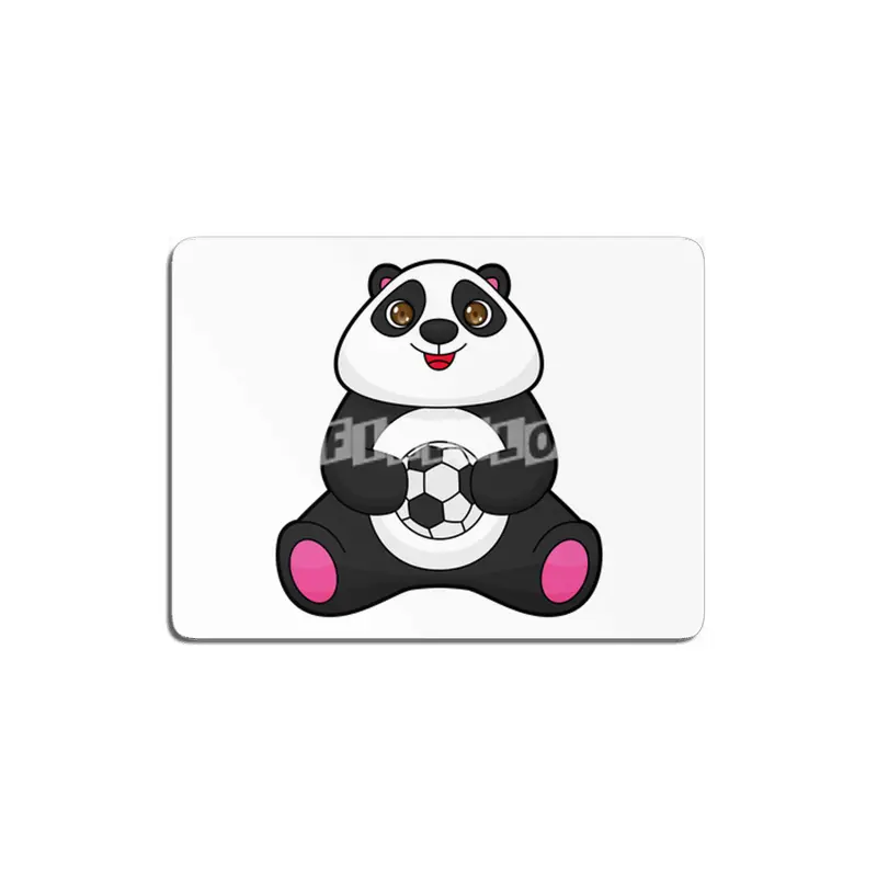 Panda as Soccer player with Soccer ball MDF Tablo