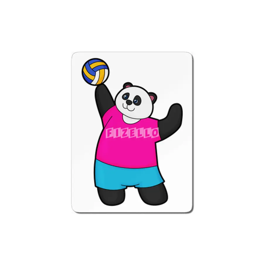 Panda as Volleyball player with Volleyball MDF Tablo
