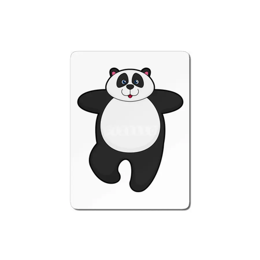 Panda at Yoga Stretching exercise MDF Tablo