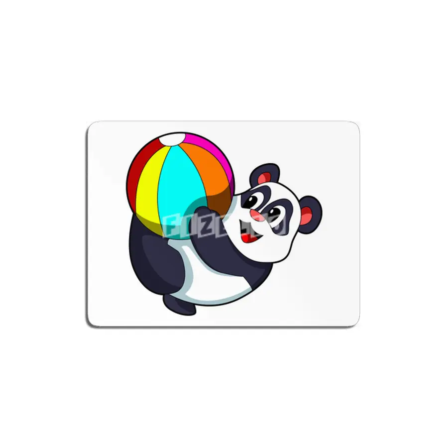 Panda with Beach ball MDF Tablo