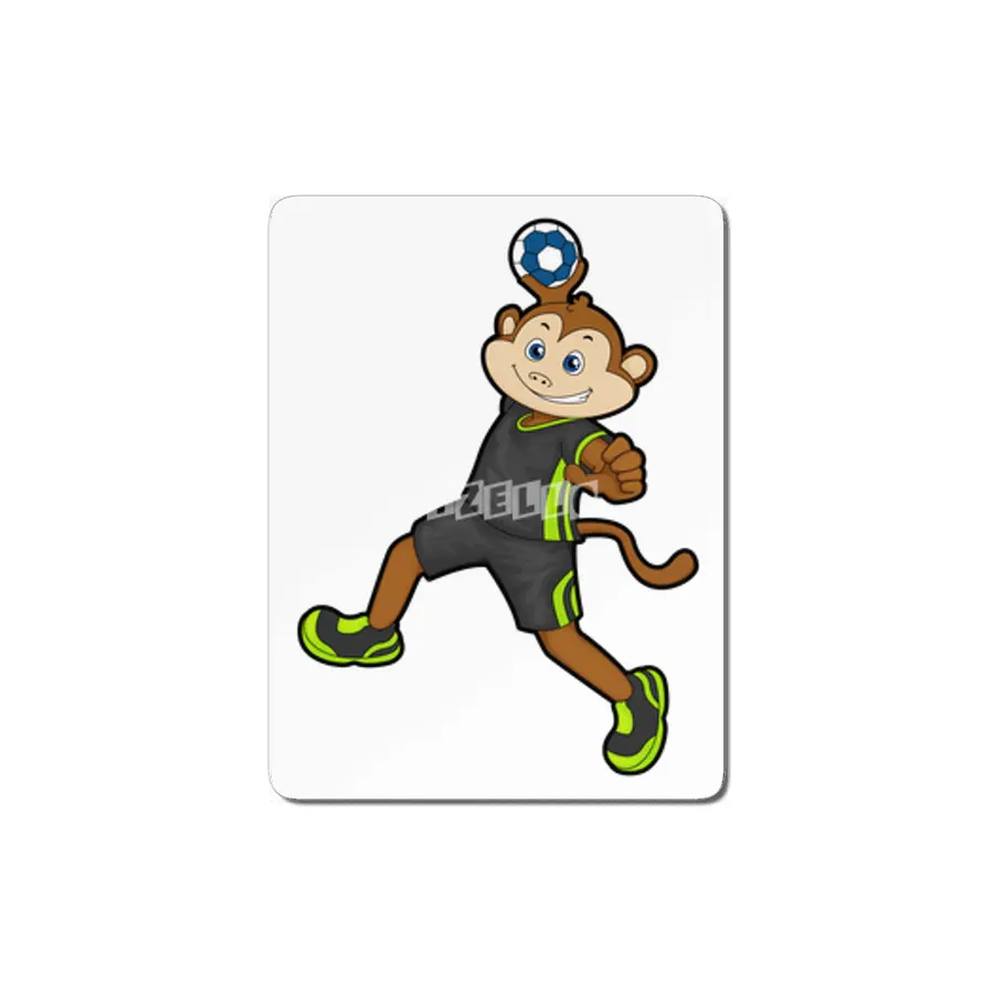 Monkey at Handball player with Handball MDF Tablo