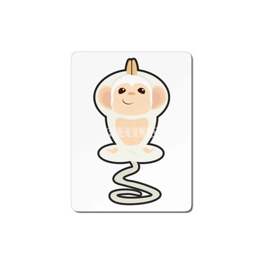 Monkey at Yoga Stretching exercises in standing MDF Tablo