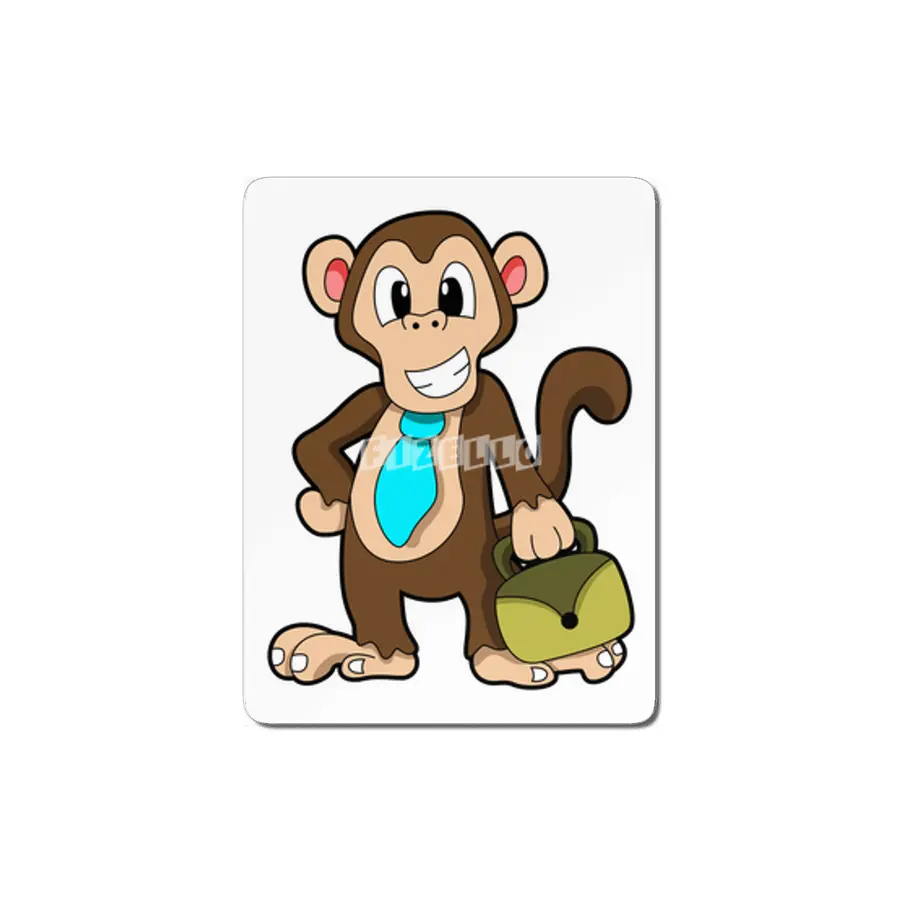 Monkey with Bag MDF Tablo
