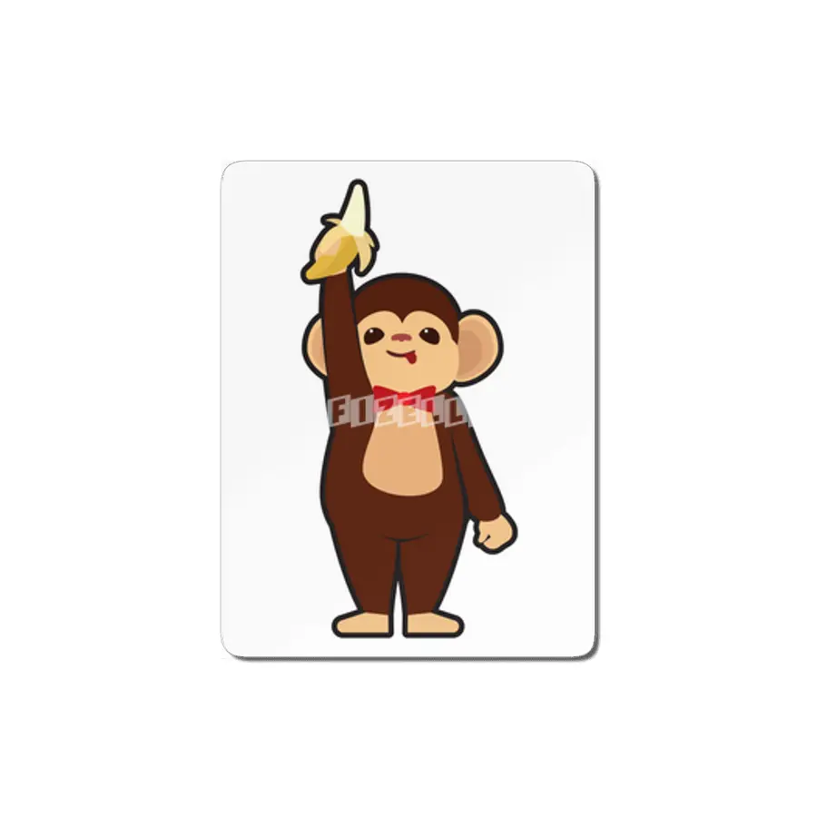 Monkey with Banana MDF Tablo