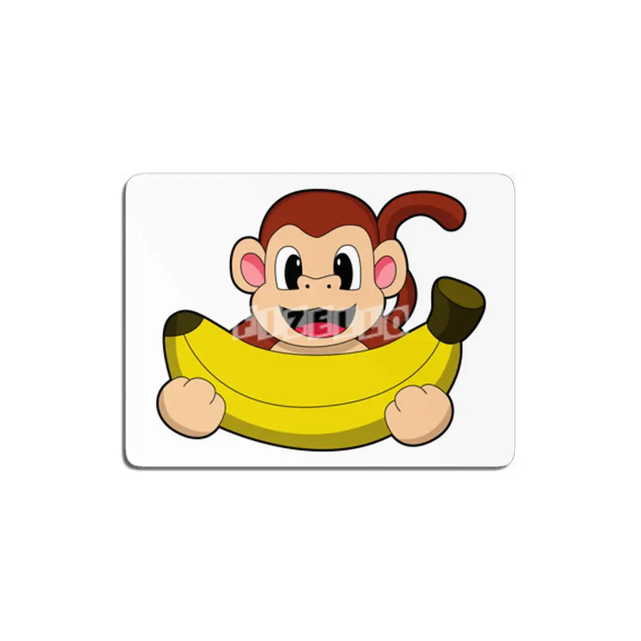 Monkey with Banana MDF Tablo