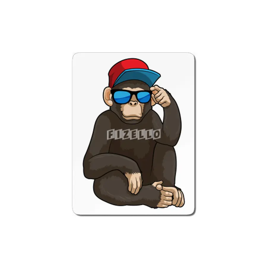Monkey with Sunglasses MDF Tablo
