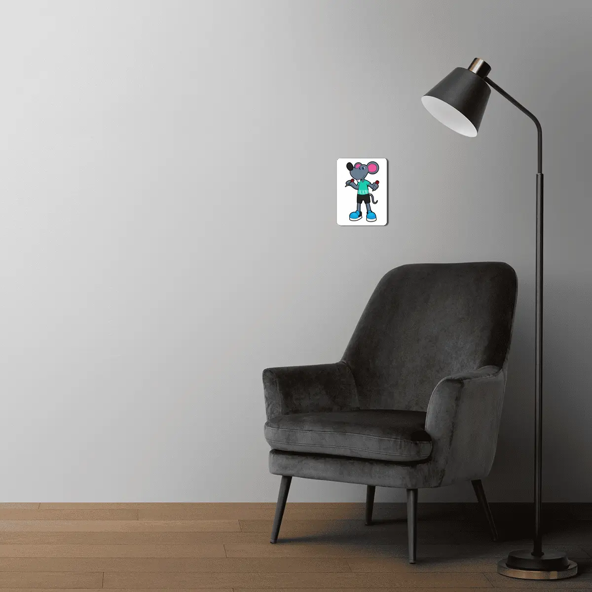 Mouse as Dart player with Darts MDF Tablo