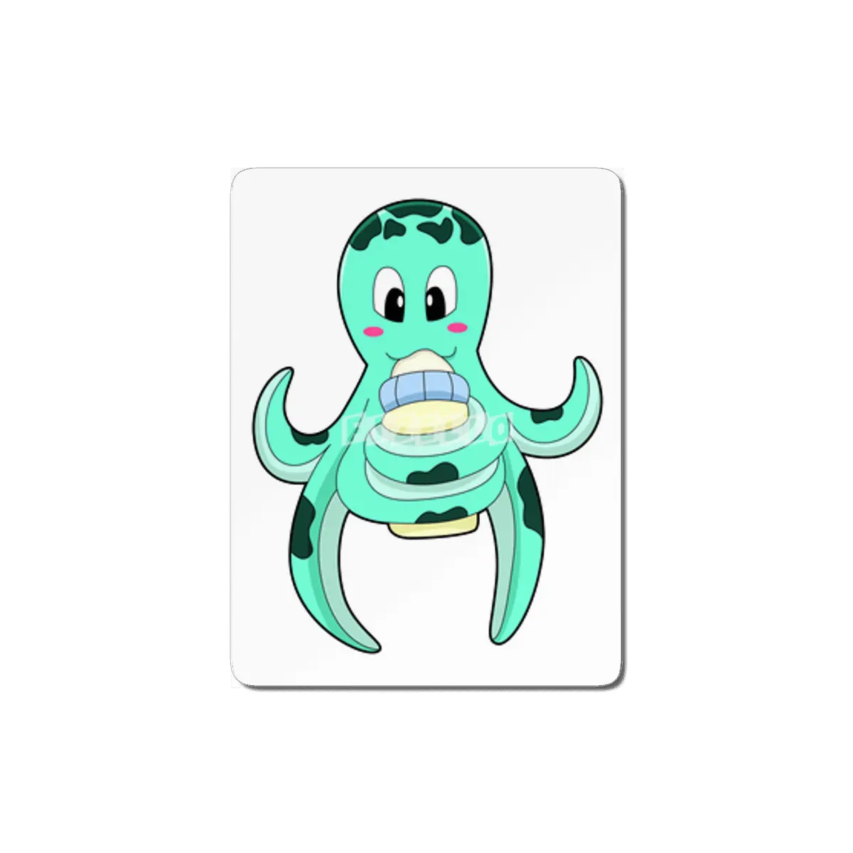 Octopus with Bottle of Milk MDF Tablo