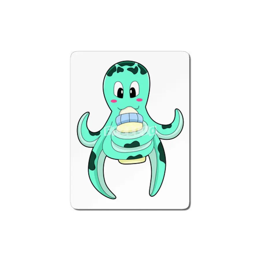 Octopus with Bottle of Milk MDF Tablo