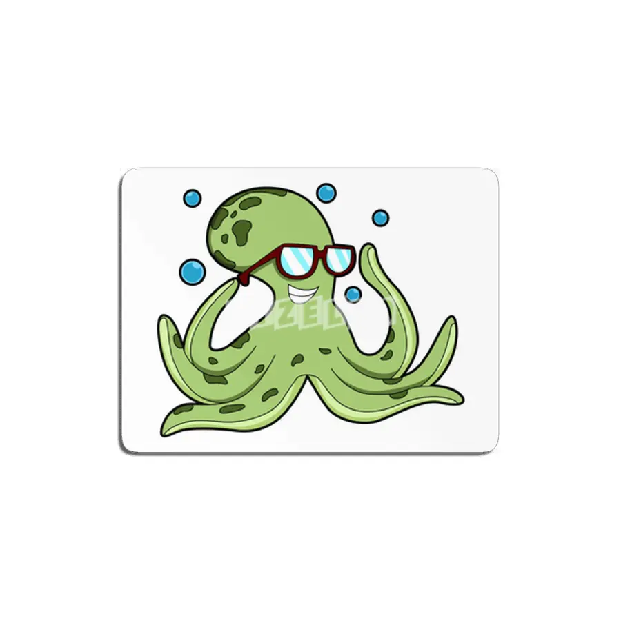 Octopus with Glasses MDF Tablo