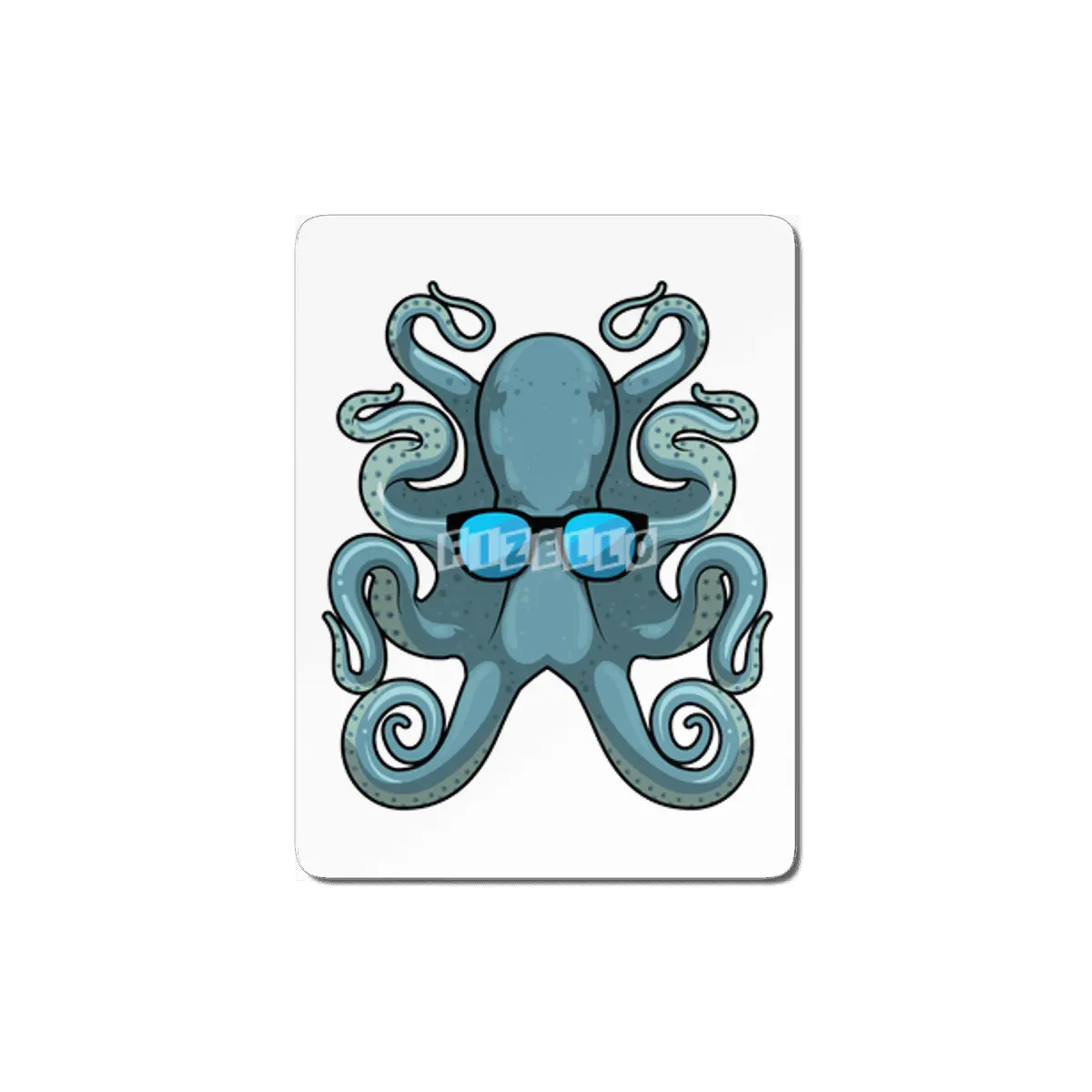 Octopus with Sunglasses MDF Tablo