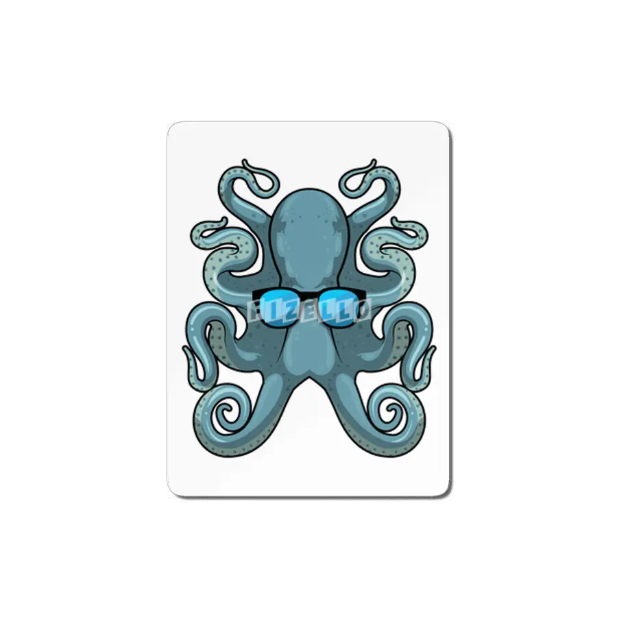Octopus with Sunglasses MDF Tablo