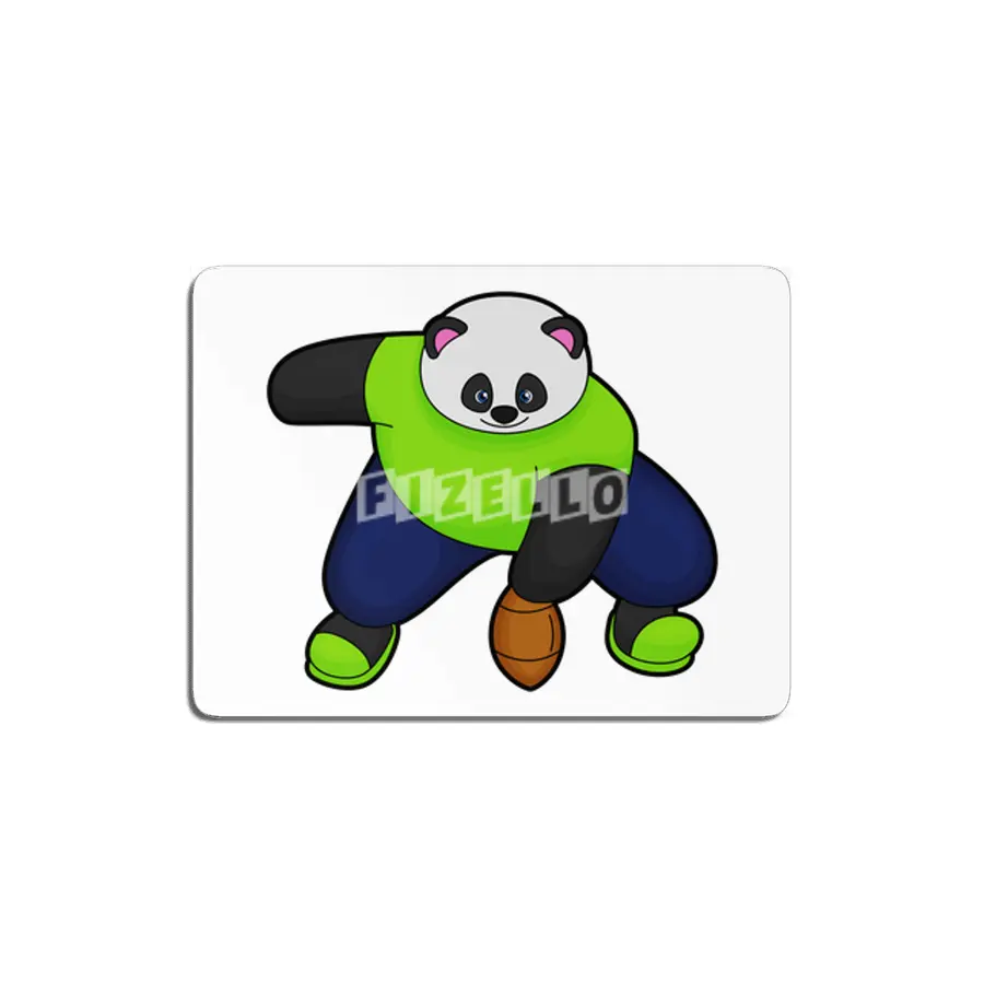 Panda as Football player with Football MDF Tablo