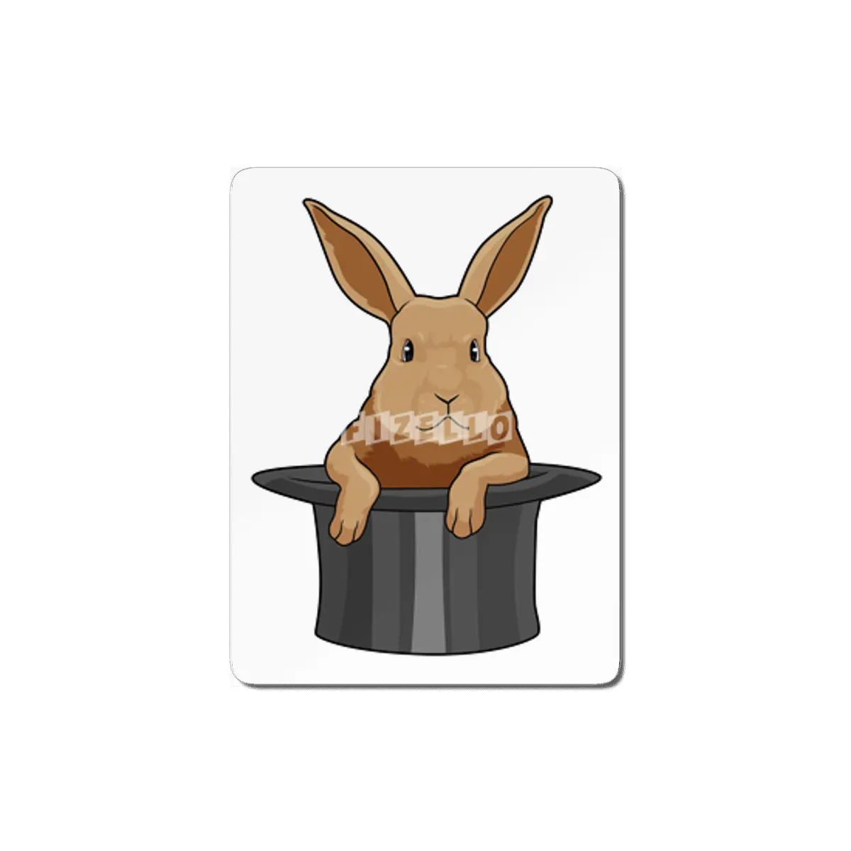 Rabbit Magician Magic hat MDF Tablo
