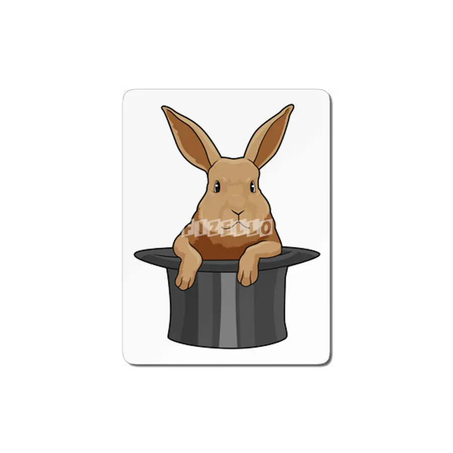 Rabbit Magician Magic hat MDF Tablo