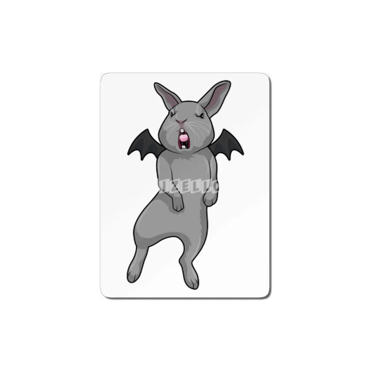 Rabbit with Bat wing MDF Tablo