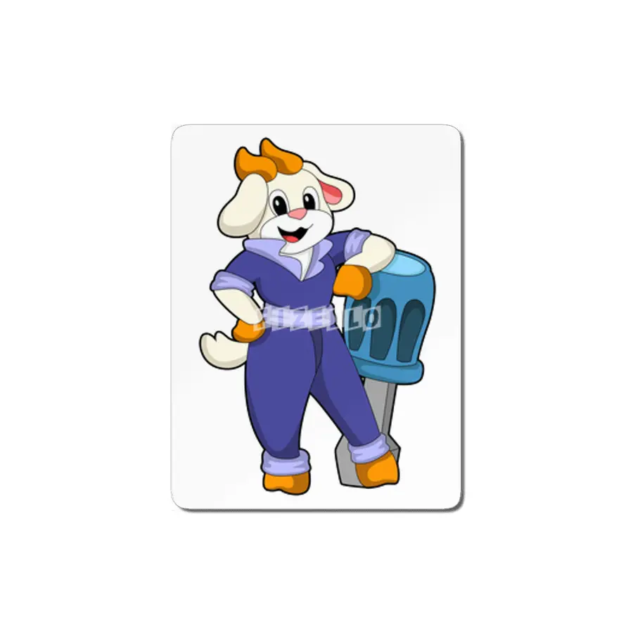 Goat as Mechanic with Screwdriver MDF Tablo