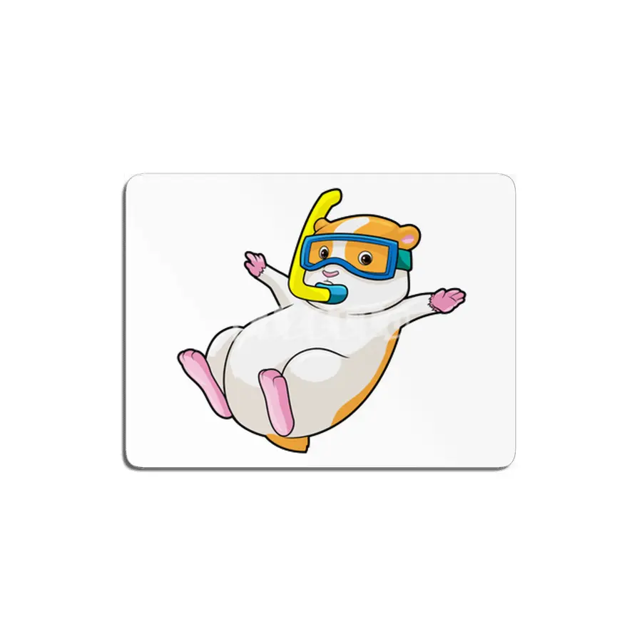 Hamster at Diving with Swimming goggles MDF Tablo