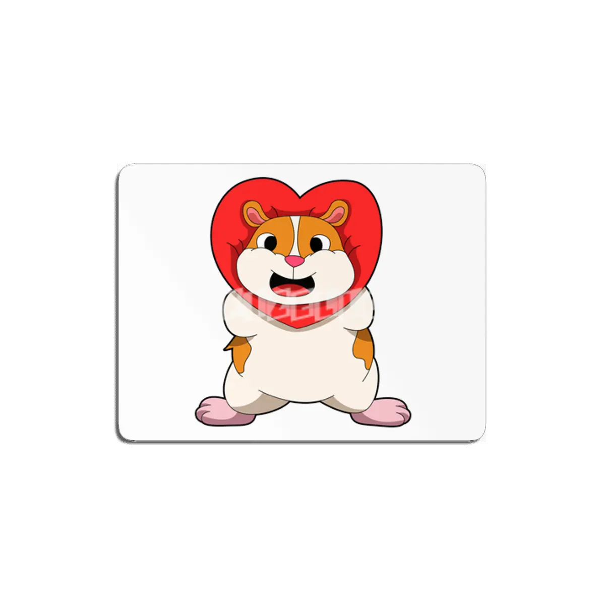Hamster with Heart MDF Tablo