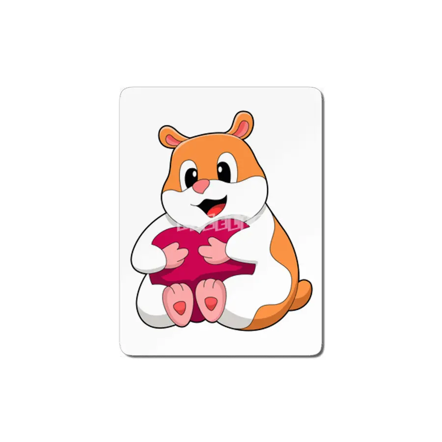Hamster with Heart MDF Tablo