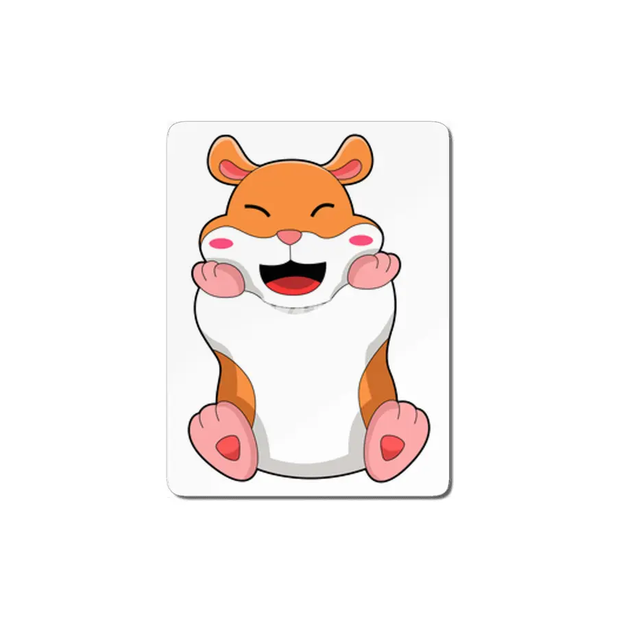 Hamster with red Cheeks MDF Tablo