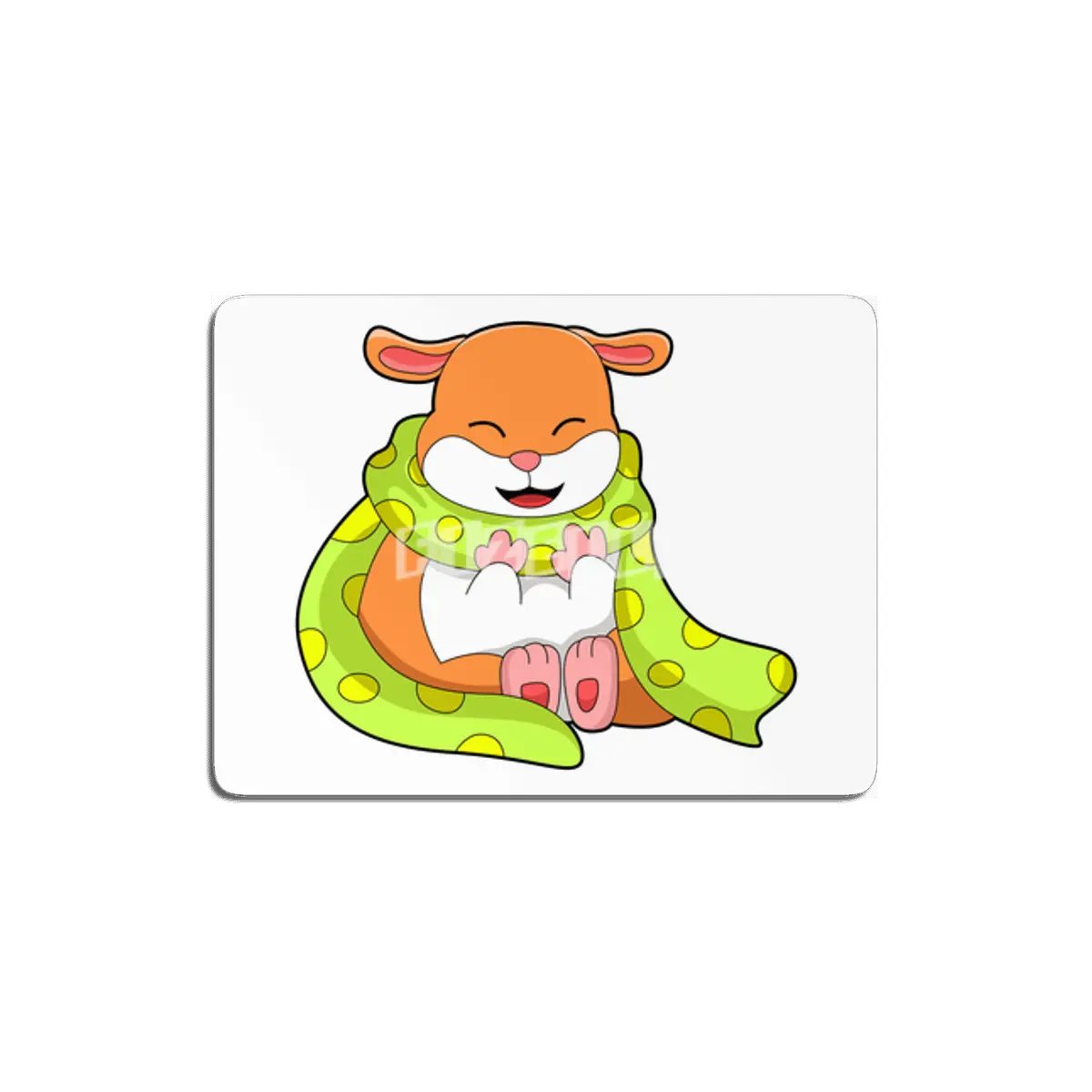 Hamster with Scarf MDF Tablo