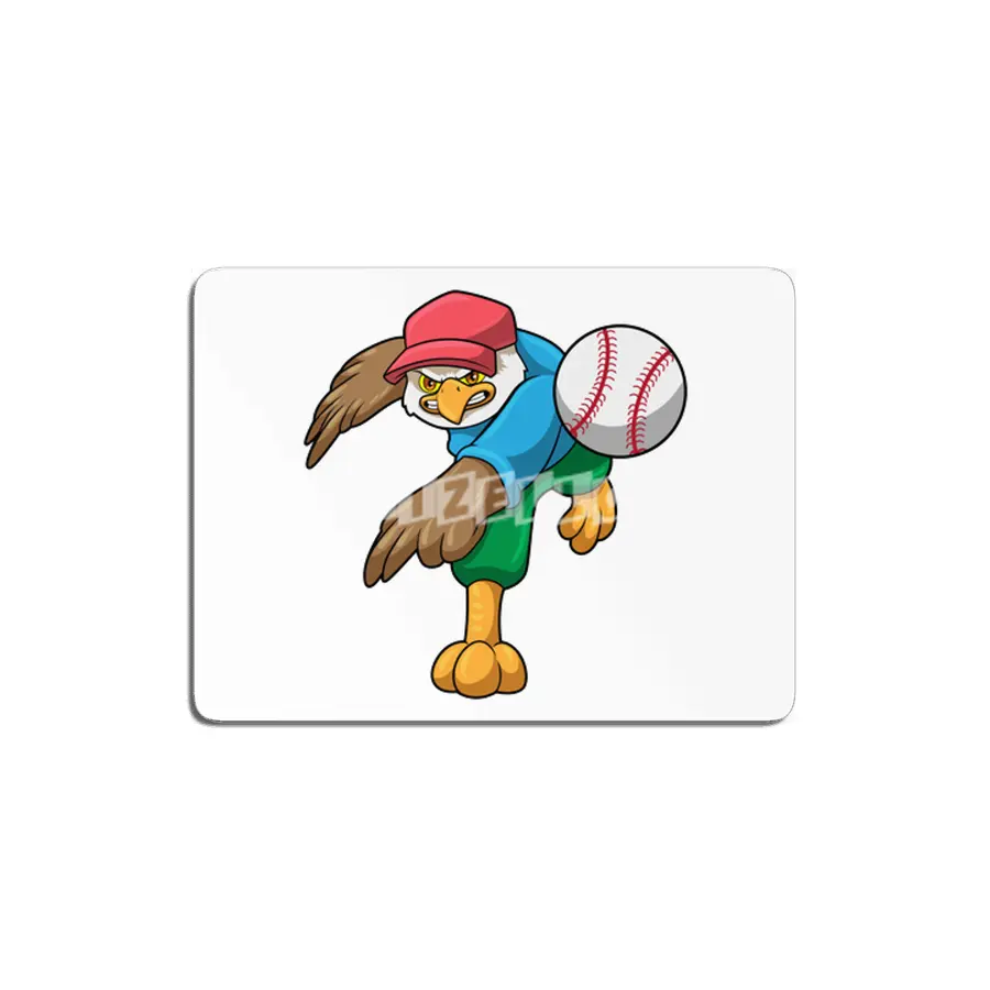 Hawk at Baseball with Baseball bat MDF Tablo